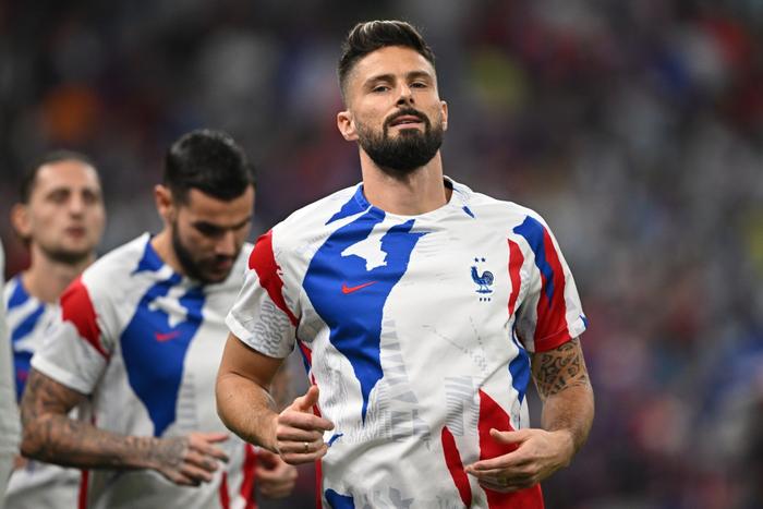 Olivier Giroud, meilleur buteur de l'équipe de France de football.