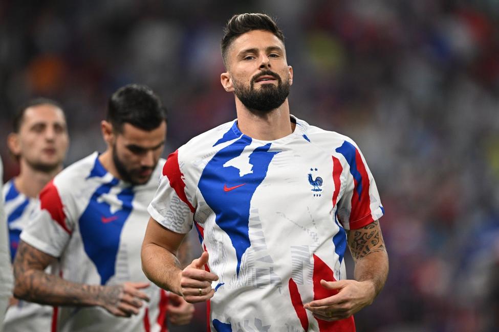 Olivier Giroud, meilleur buteur de l'équipe de France de football.