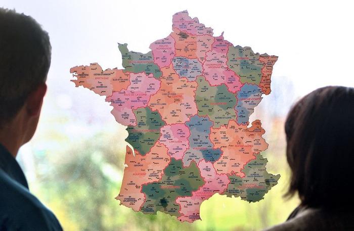 France carte régions AFP
