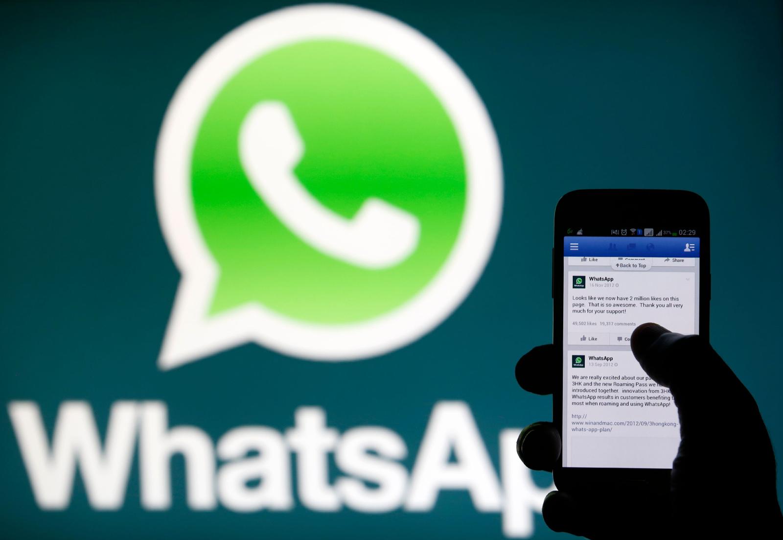Messagerie Whatsapp. (Image d'illustration)