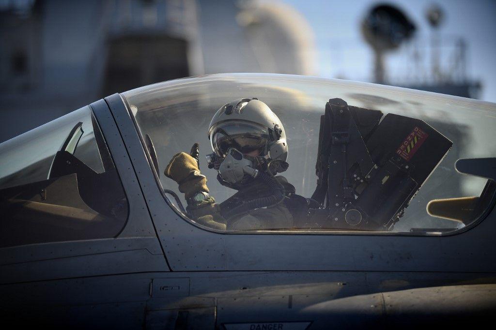 pilote armée de l'air armée marine porte-avions Charles de Gaulle AFP