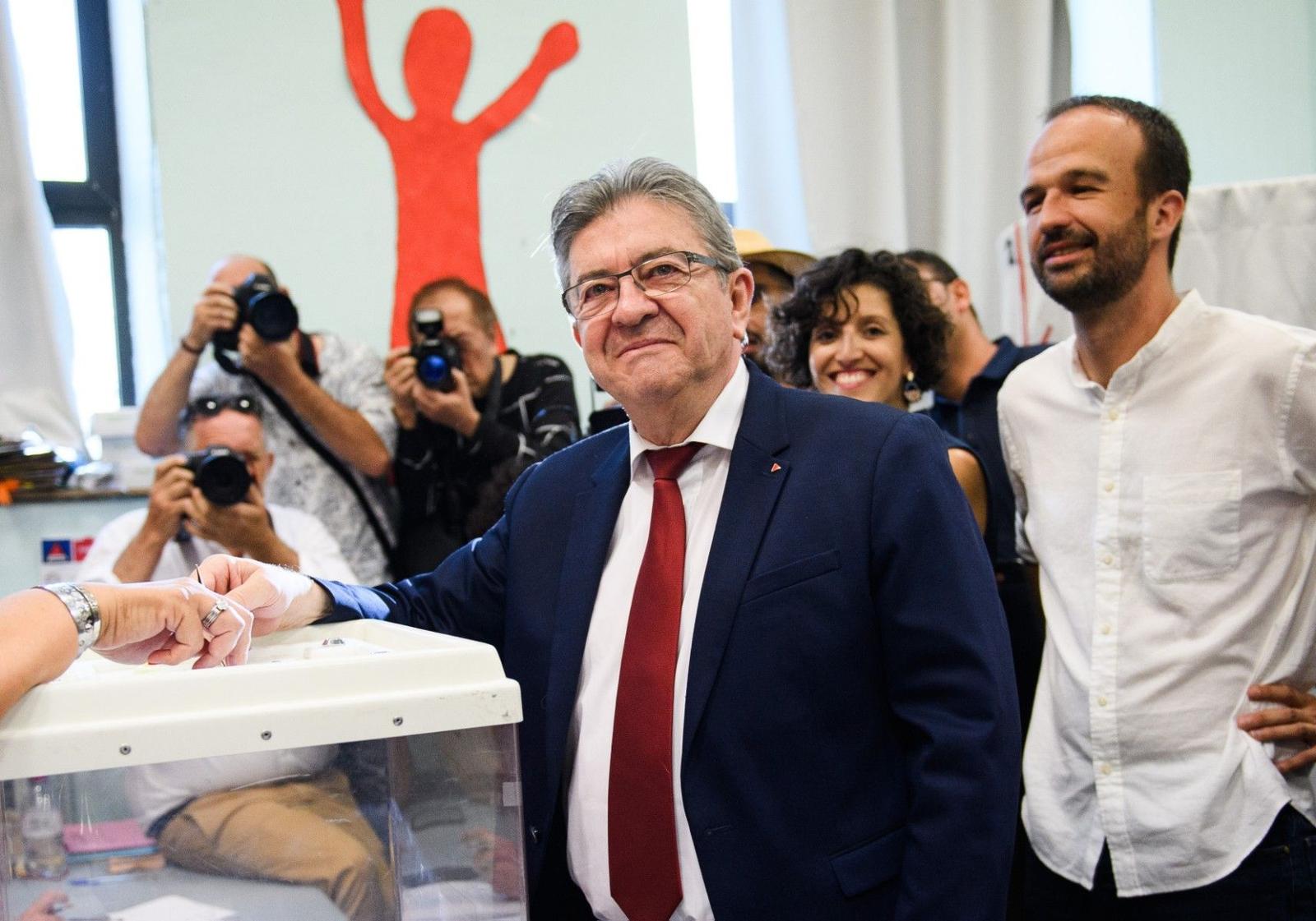 Jean-Luc Mélenchon Manuel Bompard AFP