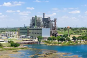 La centrale électrique de Decker Creek est visible sur une vue aérienne prise le 28 juillet 2026 à Austin, au Texas.