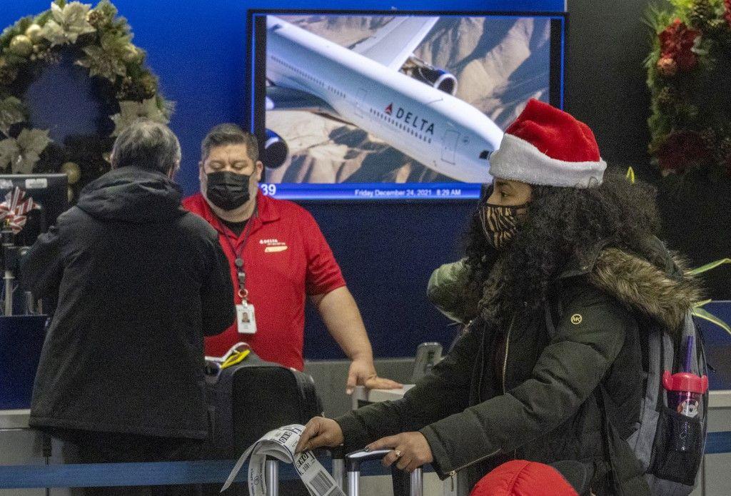 aéroport Noël 2021 ¨Delta airlines AFP