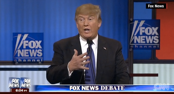 Donald Trump au débat Fox News du 4 mars