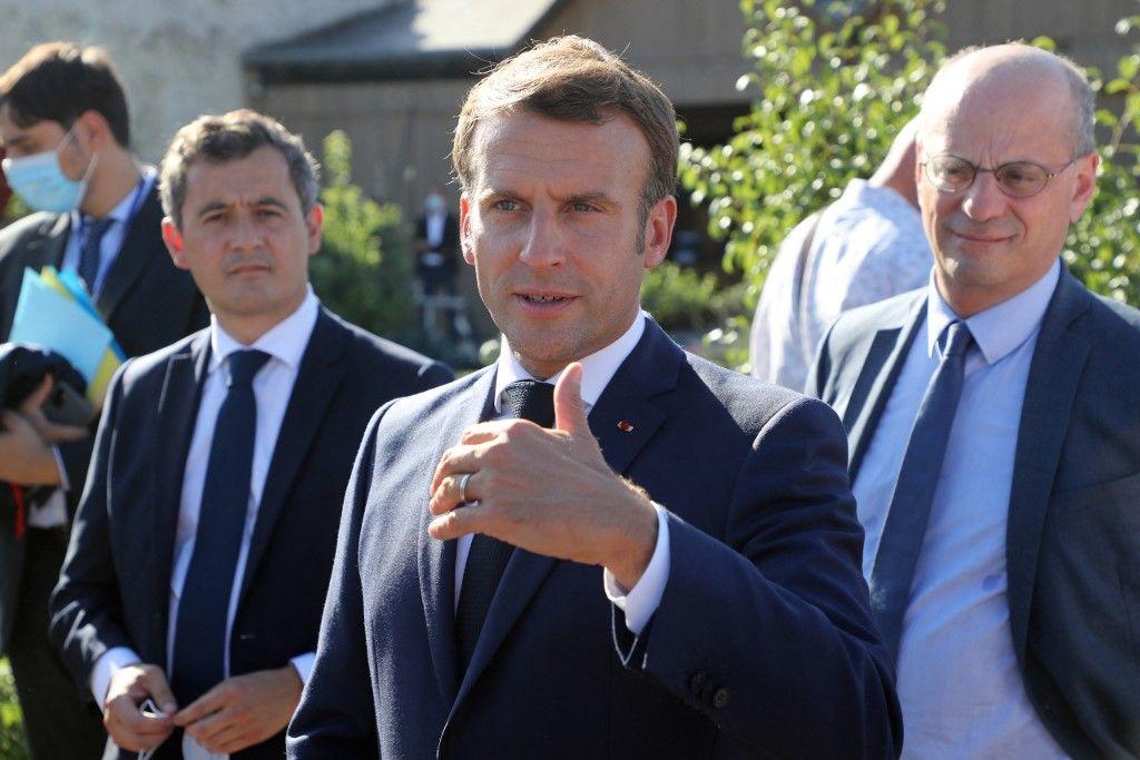 Emmanuel Macron Jean-Michel Blanquer AFP