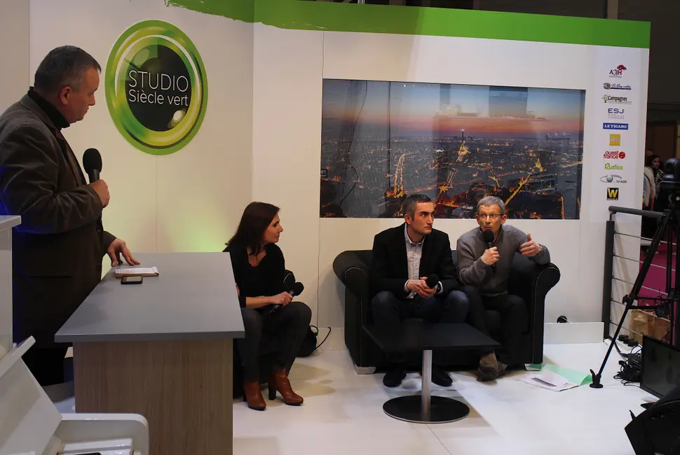 De gauche à droite, Pascale Weber, Xavier Hollandts, Philippe Jeanneaux.