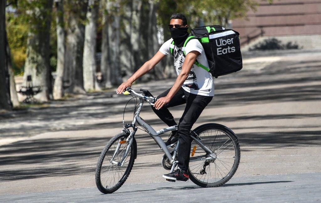Uber Eats livreur vélo AFP