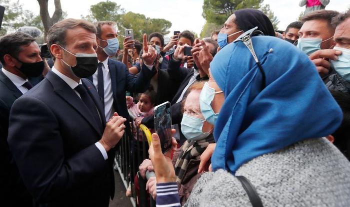 Emmanuel Macron Montpellier AFP