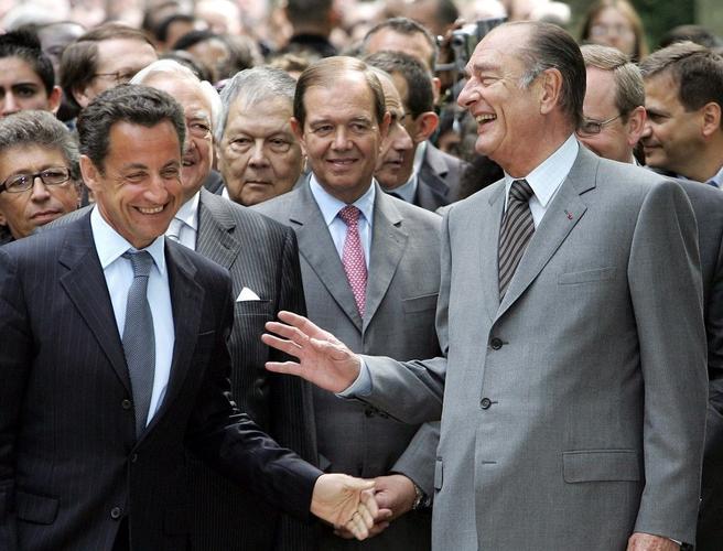 Jacques Chirac Nicolas Sarkozy AFP