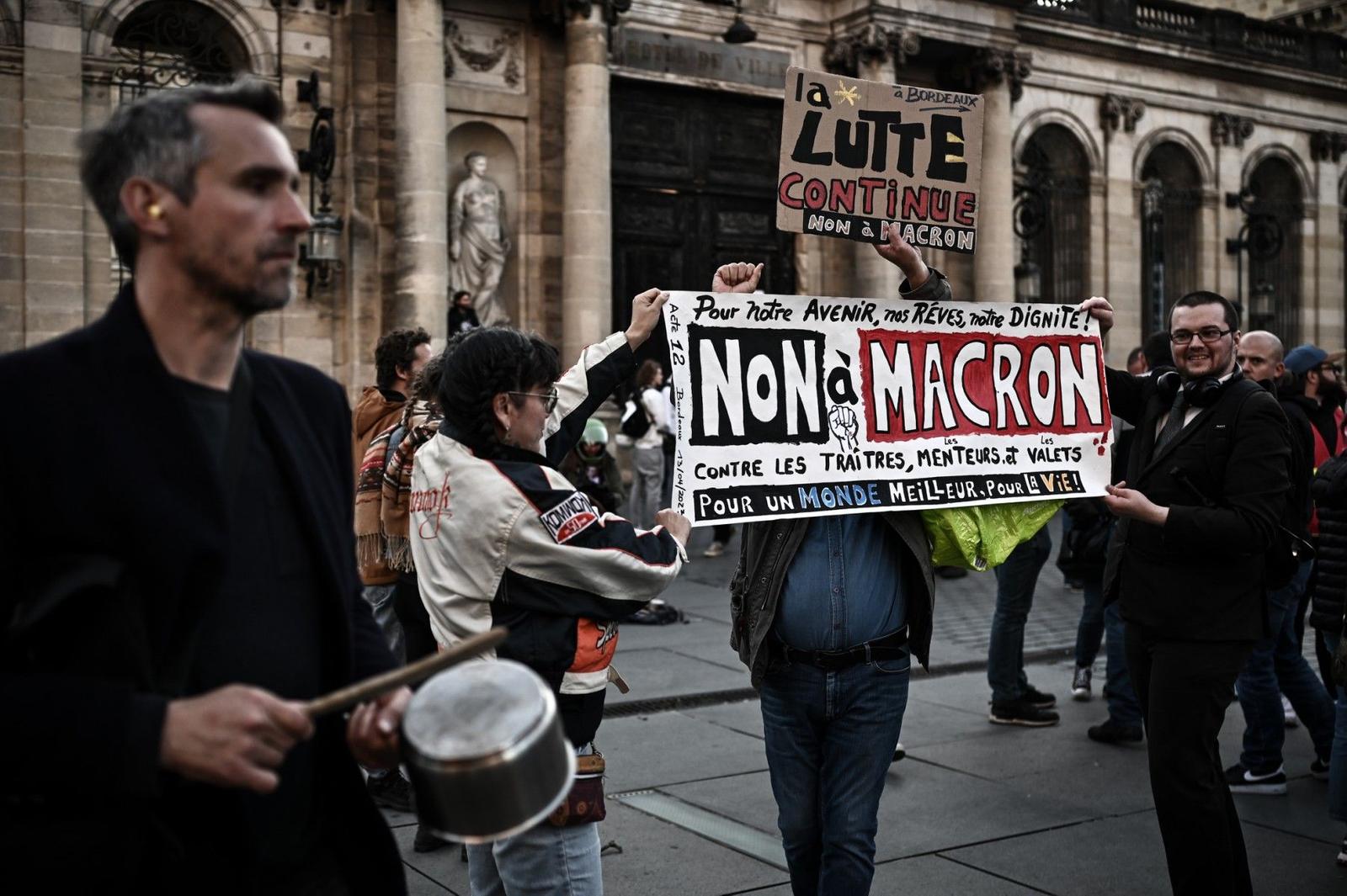 Macron casseroles AFP