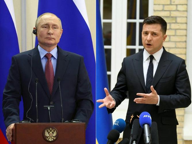 Vladimir Poutine Volodymyr Zelensky AFP