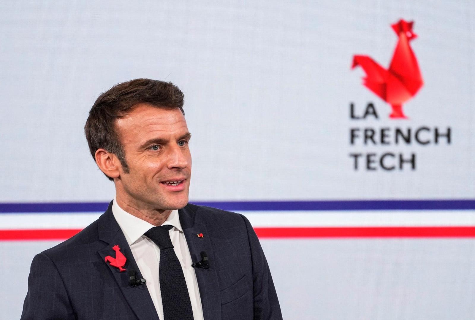 Emmanuel Macron tech AFP
