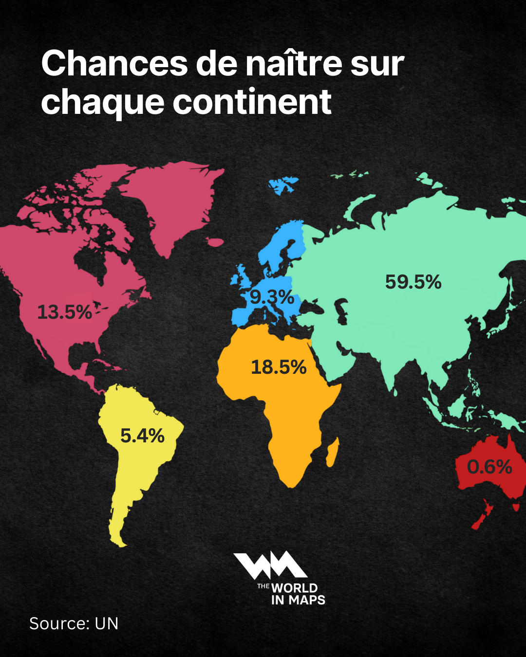 Et si vous naissiez aujourd'hui ? Voici le continent où vous auriez le plus de chances de voir le jour