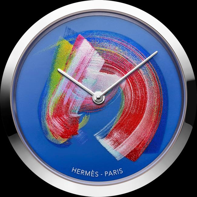 Quelques coups de brosse sur un une nappe d’émail (Hermès)…