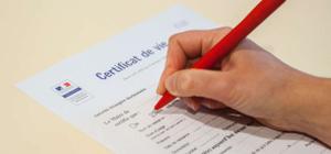 certificat de vie
