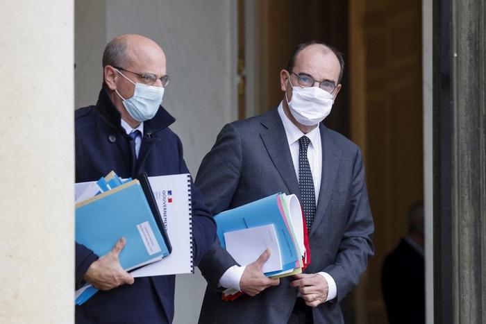 Jean Castex Jean-Michel Blanquer AFP