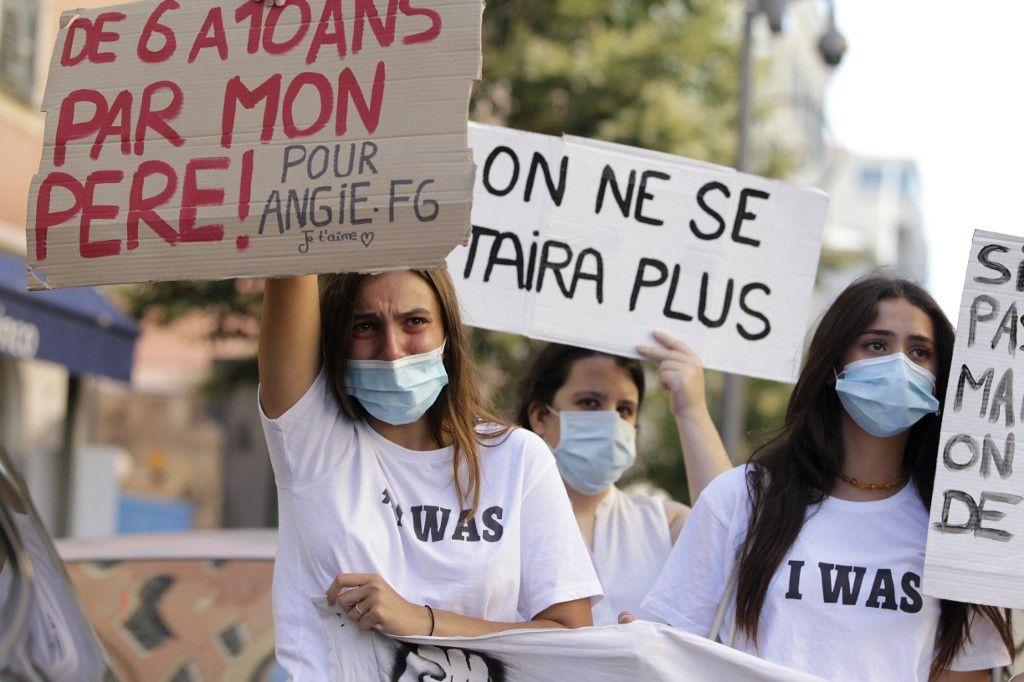 inceste manifestation contre les violences sexuelles faites aux femmes AFP