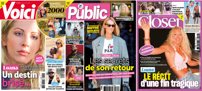 "Voici", "Public" et "Closer".