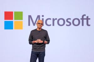Le PDG de Microsoft, Satya Nadella, prend la parole lors de la conférence Microsoft Build 2025 à Seattle, dans l'État de Washington, le 19 mai 2025.
