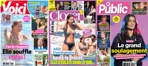 "Voici", "Closer" et "Public".
