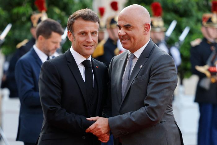 Emmanuel Macron Suisse AFP