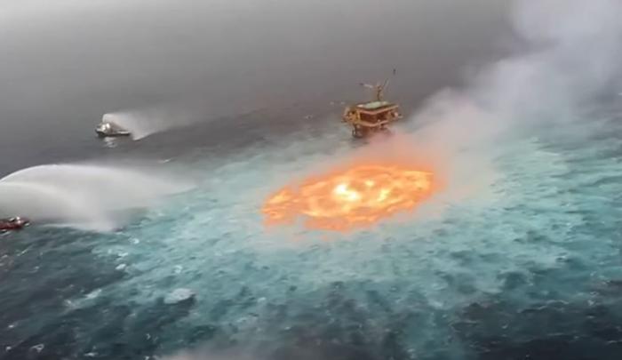 incendie Golfe du Mexique