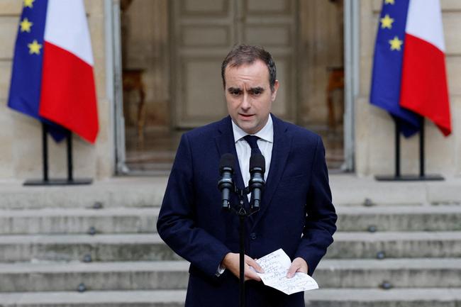Le Premier ministre Sébastien Lecornu lors d'une prise de parole à Matignon.