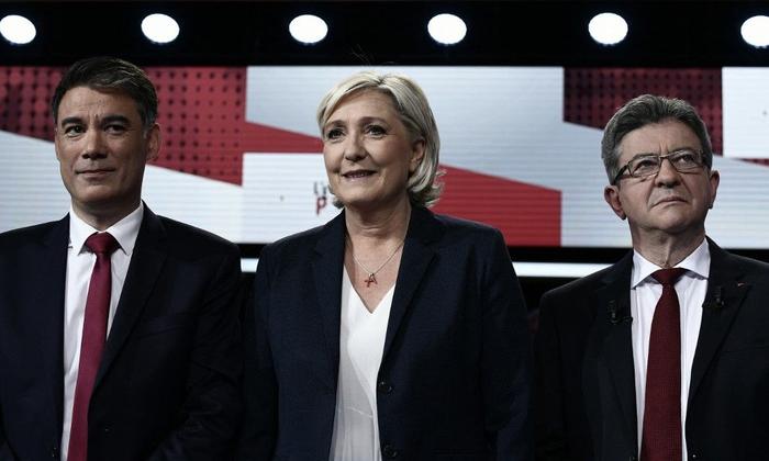 Jean-Luc Mélenchon Marine Le Pen AFP