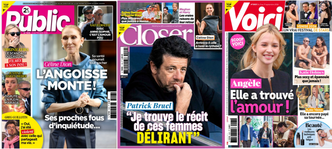 "Public", "Closer" & "Voici".