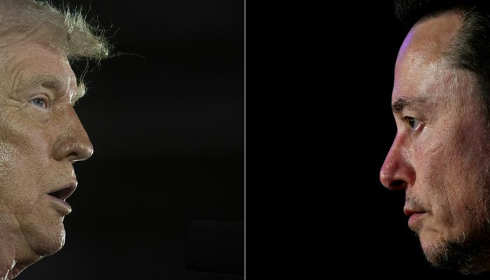 À gauche, Donald Trump prononce un discours à Warren (Michigan), le 29 avril 2025, à l’occasion de son 100e jour de mandat.
À droite, Elon Musk participe à un symposium sur l’antisémitisme en ligne, lors d’une conférence organisée par l’Association juive européenne à Cracovie, le 22 janvier 2024.
Le 5 juin 2025, leur alliance politique inattendue a éclaté publiquement, Donald Trump menaçant de priver le milliardaire des lucratifs contrats fédéraux qu’il lui avait attribués. (Image d'illustration)