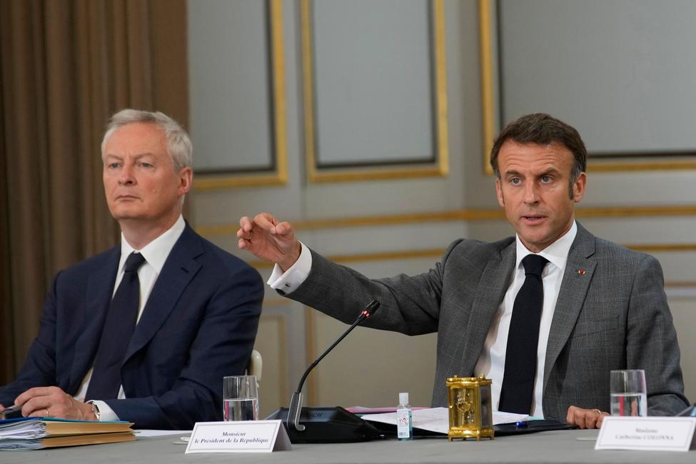 Emmanuel Macron Bruno Le Maire AFP