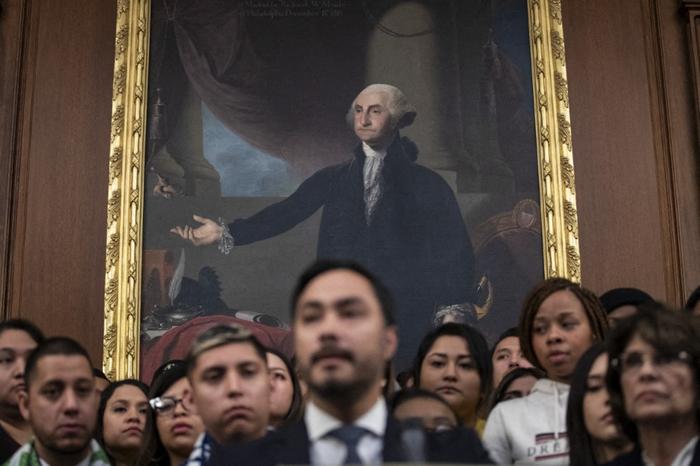 Un portrait de George Washington aux Etats-Unis. (Image d'illustration)