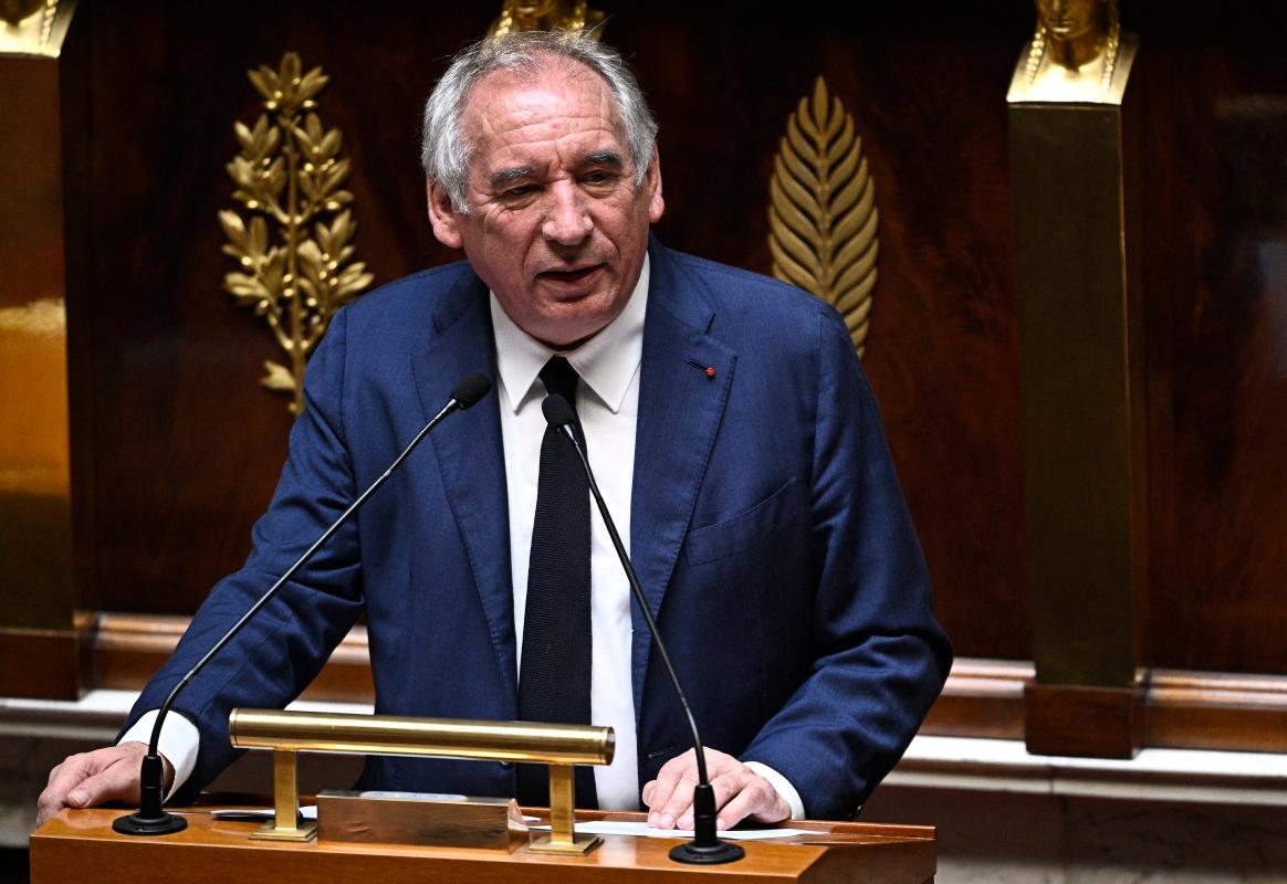 François Bayrou lors d'un discours à l'Assemblée nationale.