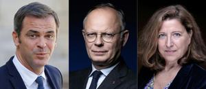 Cette combinaison d’images réalisée le 21 mai 2025 montre (de g. à d.) l’ancien ministre français de la Santé Olivier Véran à Paris le 14 septembre 2022, l’ancien Premier ministre français Édouard Philippe posant lors d’une séance photo à Paris le 26 février 2025, et l’ancienne ministre française de la Santé Agnès Buzyn posant lors d’une séance photo à Paris le 25 septembre 2023.