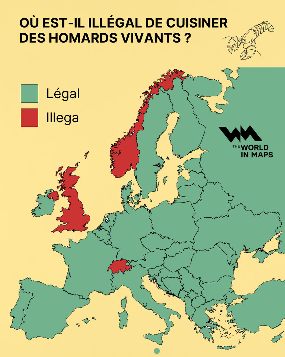 Où est-il illégal de cuisiner des homards vivants ?