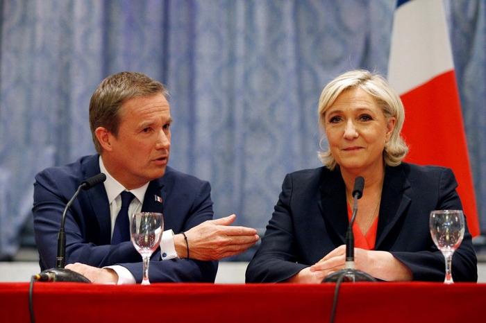 Marine Le Pen Nicolas Dupont-Aignan AFP