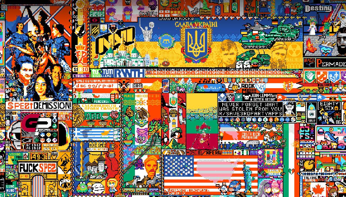 R/place reddit 2023