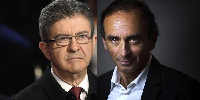 Eric Zemmour Jean-Luc Mélenchon AFP