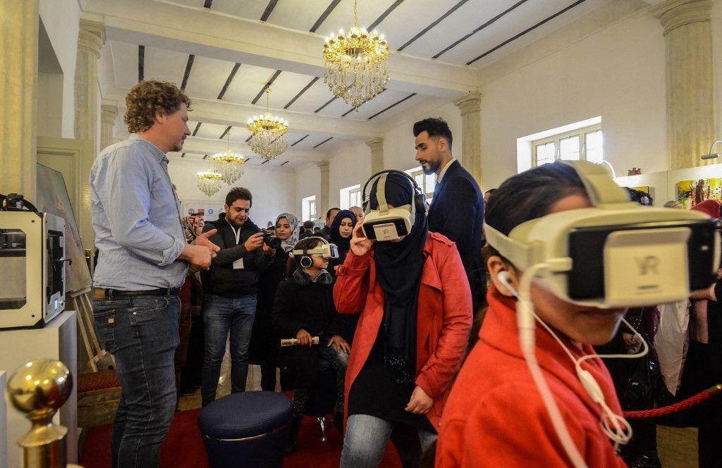 réalité virtuelle casque enfants AFP