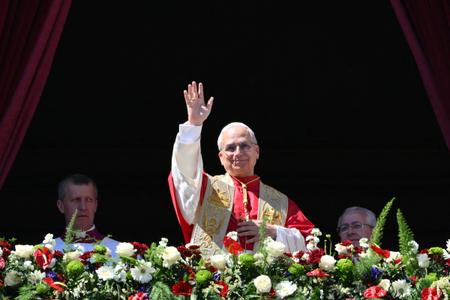 Le pape Léon XIV lors des célébrations de Pâques.