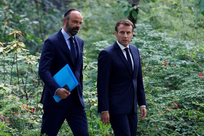 Edouard Philippe Emmanuel Macron AFP