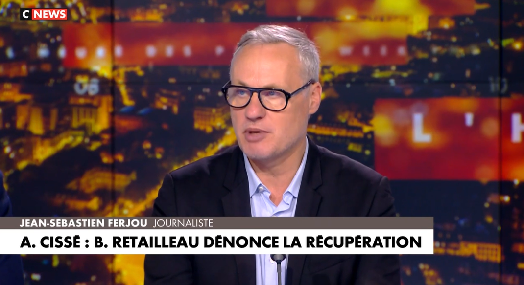 Jean-Sébastien Ferjou sur le plateau de CNews.