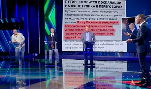 Sur le plateau de Svoya Pravda, dernier salon où l'on cause Armageddon...