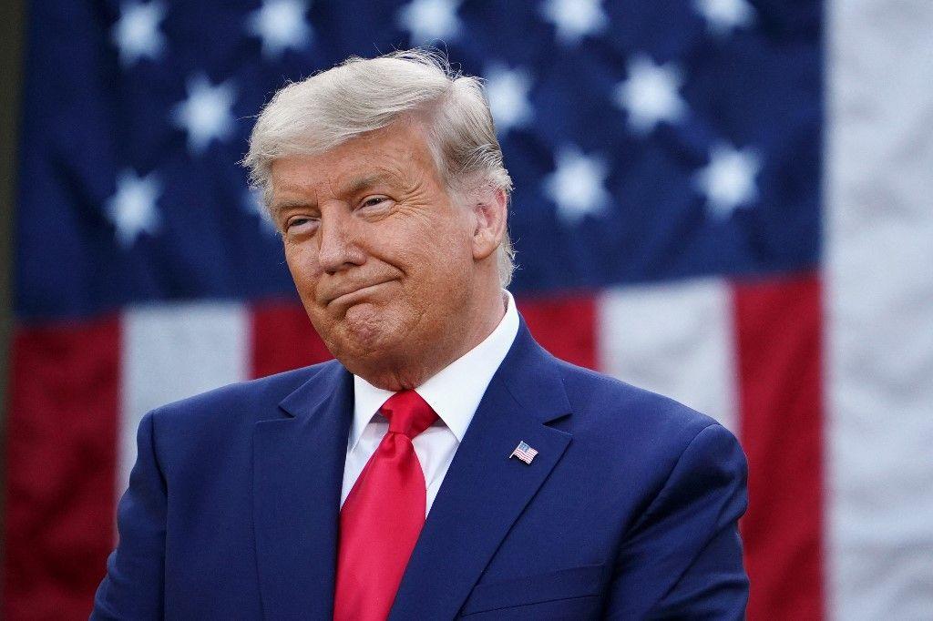 Donald Trump Etats-Unis drapeau AFP