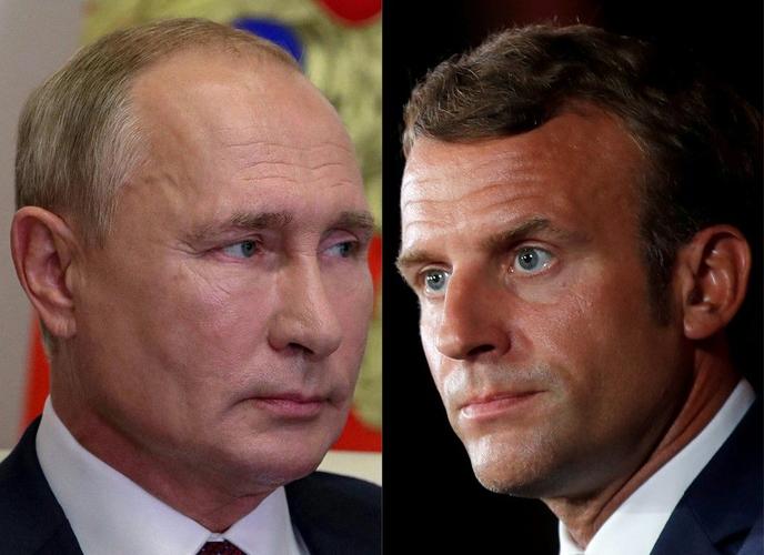 Emmanuel Macron Vladimir Poutine AFP