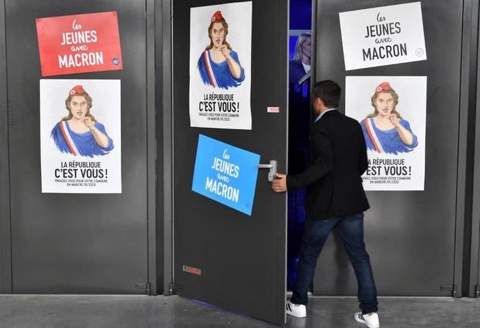 Les Jeunes avec Macron AFP