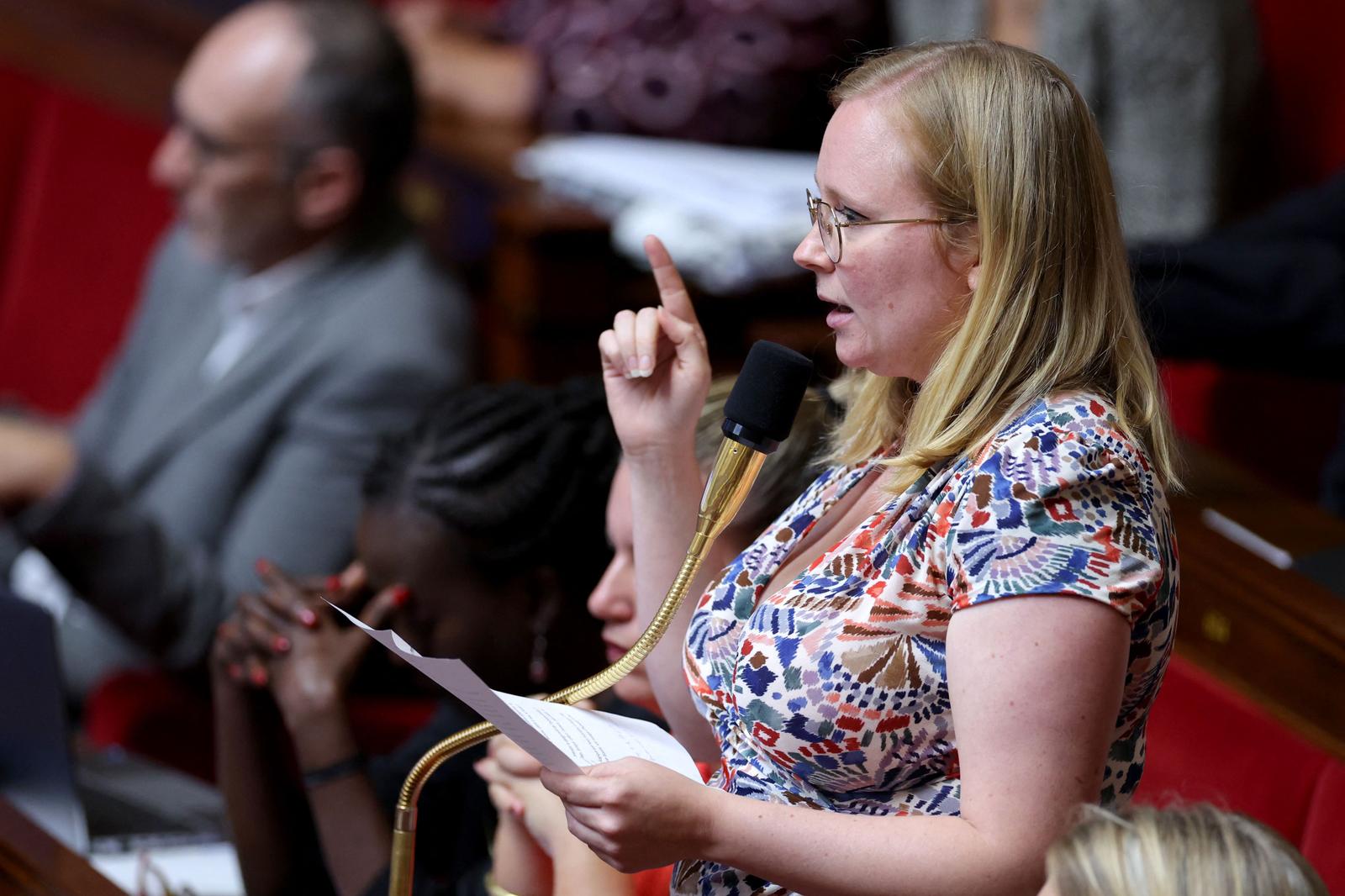 Ersilia Soudais à l'Assemblée nationale.