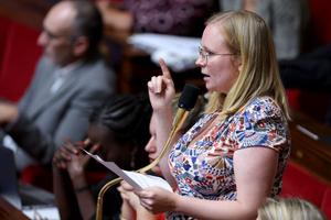 Ersilia Soudais à l'Assemblée nationale.