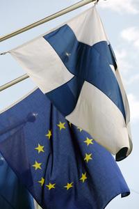 Drapeau Finlandais. (Image d'illustration)